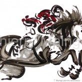 Jeux Equestres Mondiaux : le cheval vu par Thierry Maingé, artiste-peintre